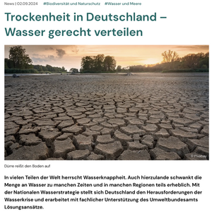 Versorgungssicherheit trotz Wasserknappheit